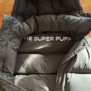 Aritzia Super Puff Shorty Mocha Brown